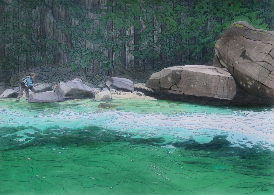 釣人の心に刻まれた風景 色えんぴつ画展 | EVENT | FlyFisher